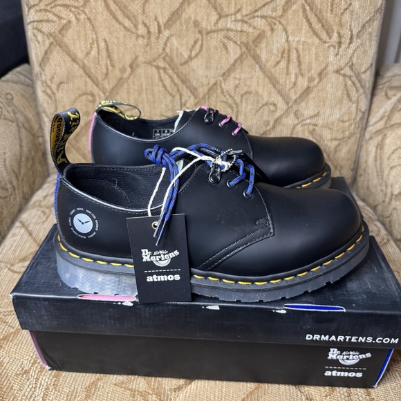 Dr. Martens 1461 Atmos 26928001 Women's 8 Black‎ Oxfords & Lace Ups Casual Shoes - Picture 5 of 10